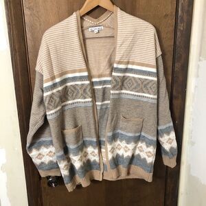 Michelle Mae XL Open Cardigan Sweater with Pockets